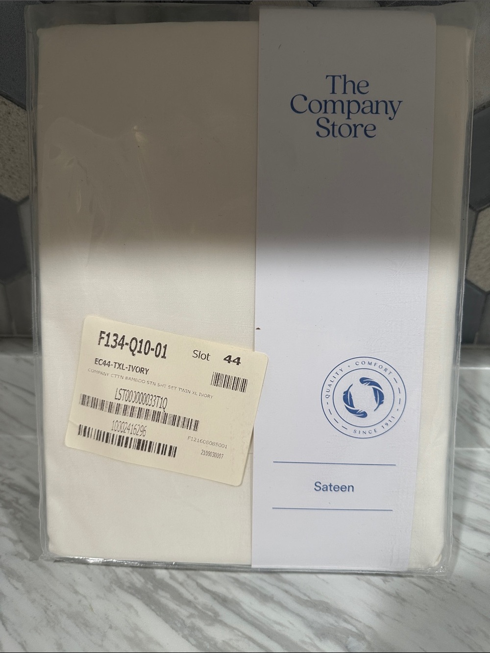 The Company Store Ivory Sateen Bedding Set - Smooth Finish